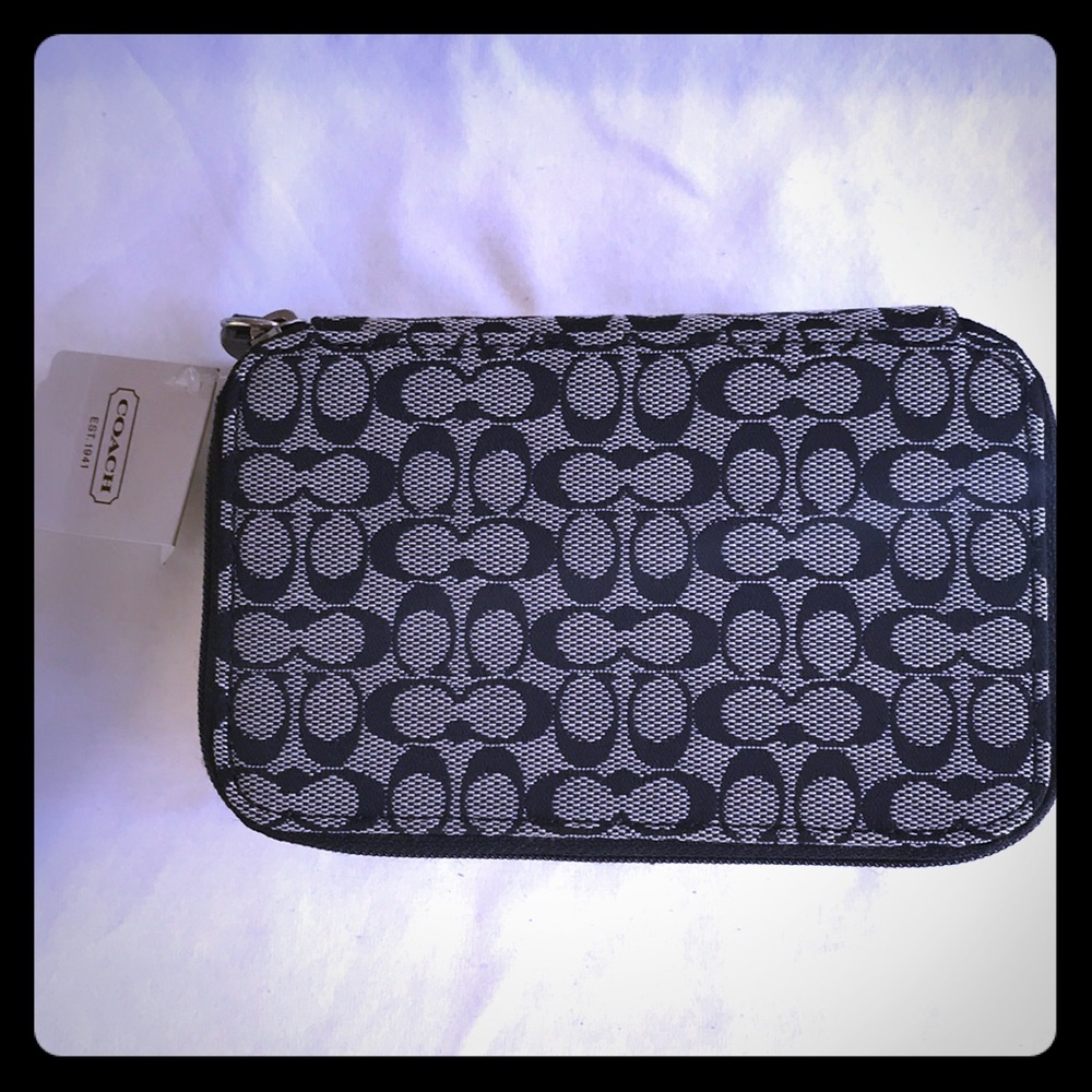 Coach travel jewelry case